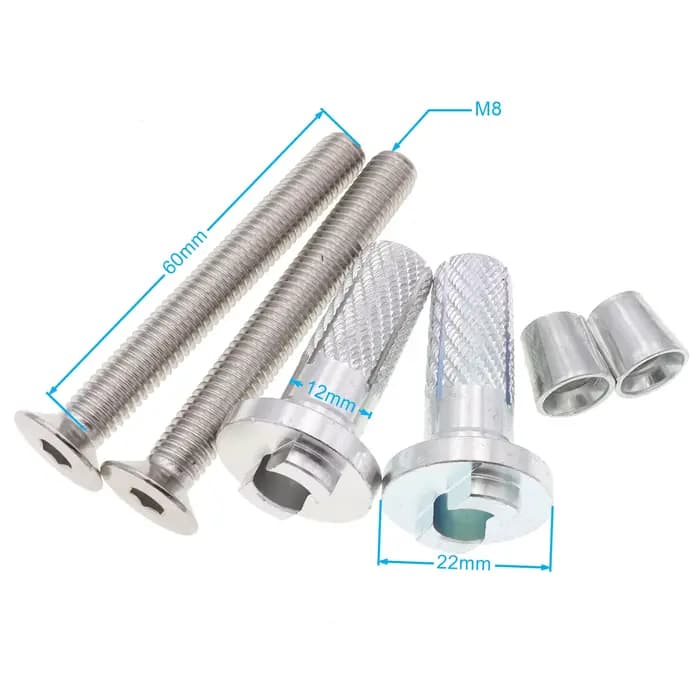 1 paire de vis de support de montage pour garde-mains de moto, rénovation de 22mm