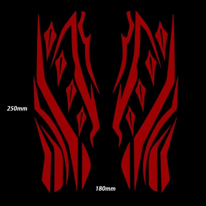 Autocollants de casque pour panthère jaune rouge noir, accessoires de moto abstraits, décalcomanies