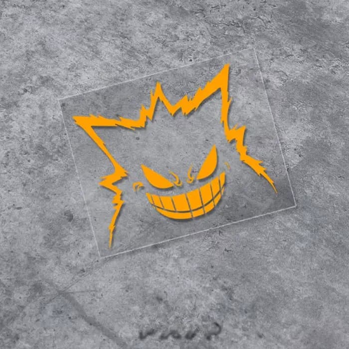 1 pièces mauvais visage souriant Anime Moto réservoir de carburant autocollants bricolage course cor