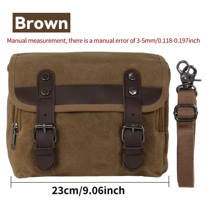 Sac suspendu de moto Vintage, sac avant, sac latéral de moto, sac de siège arrière rétro, sac arrièr