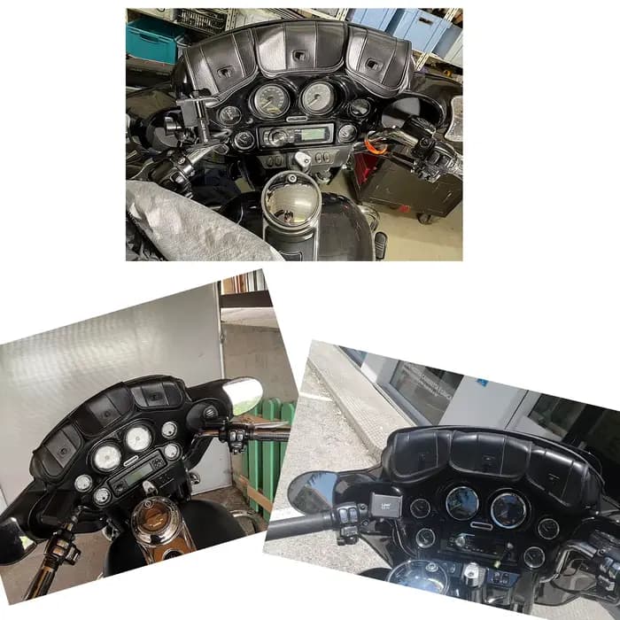 Sac de carénage Batwing pour pare-brise de moto à 3 poches, pour Harley Electra Street Glide Touring