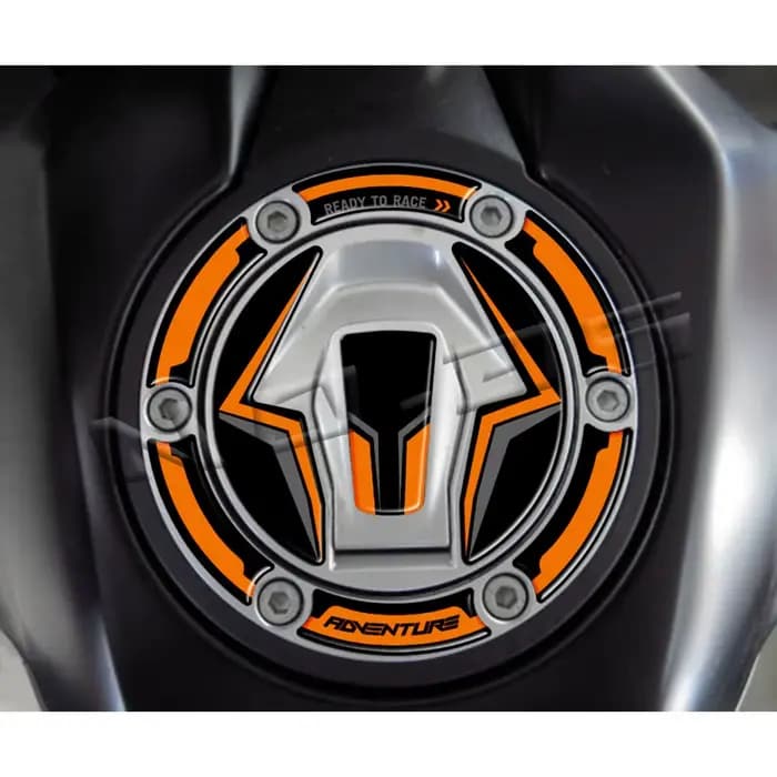 Autocollant 3D pour bouchon de réservoir de moto, Protection des gaz, en Fiber de carbone, accessoir
