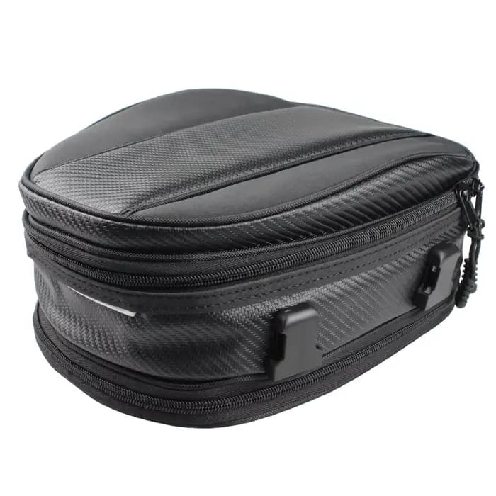 Sac arrière de moto, selle arrière étanche, sac de rangement de siège arrière, sac de voyage noir po