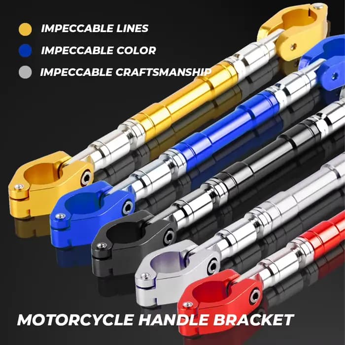 Poignée de guidon de moto, barre transversale réglable, support d'équilibre, régulateur de renfort d