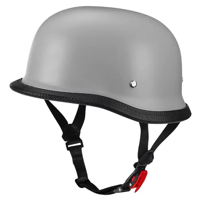 Demi-casque de Moto en cuir allemand, Vintage, Casco Moto, visage ouvert, pilote de motard, Certific