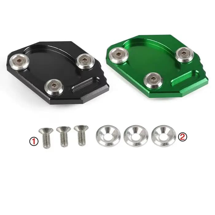 VERSYS1000 Moto VERSYS-1000 déclinaison support Pied Béquille Latérale Agrandir Extension Pad CNC Po