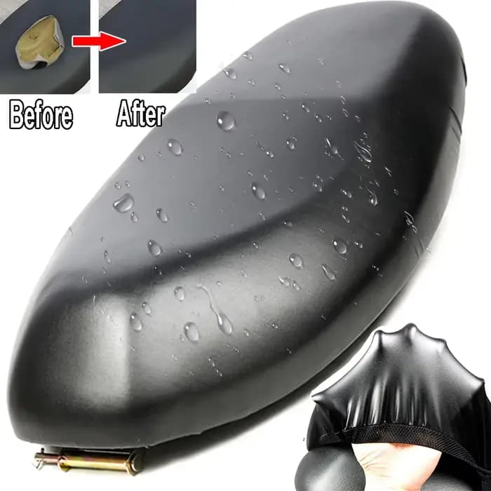 Housse de siège de moto imperméable et respirante en cuir, housse de coussin en maille 3D, protectio