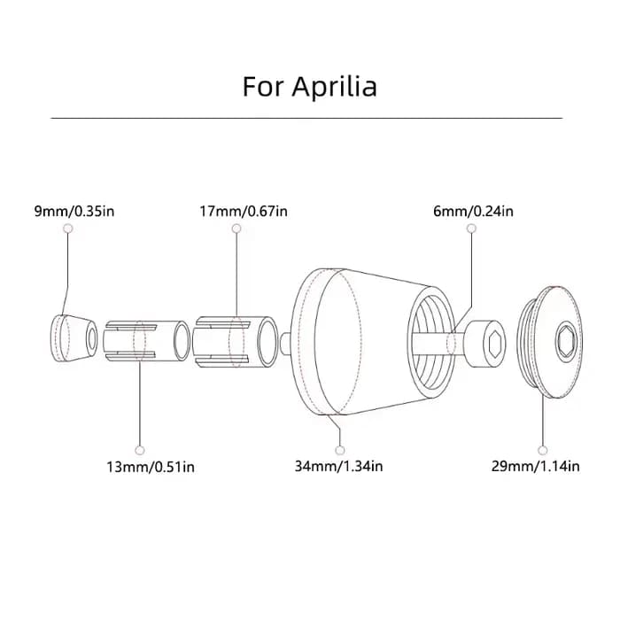 Pour Aprilia RSV4 RS660 RS4 RS125 Tuono V4 APR GPR150 GPR125 GPR250 CNC moto 22mm poignées poignées