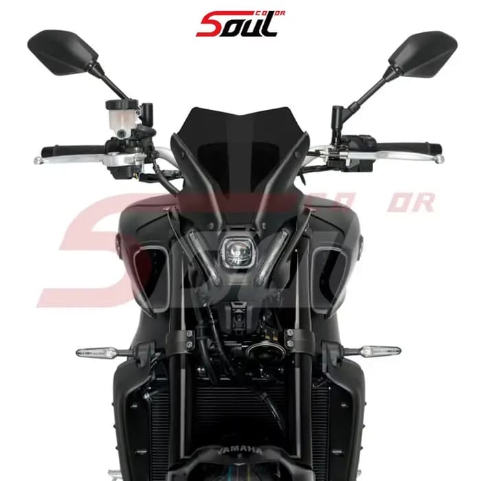 Visière de pare-brise de Sport pour moto, noire, compatible avec YAMAHA MT-09 2021 2022 2023 MT09 SP