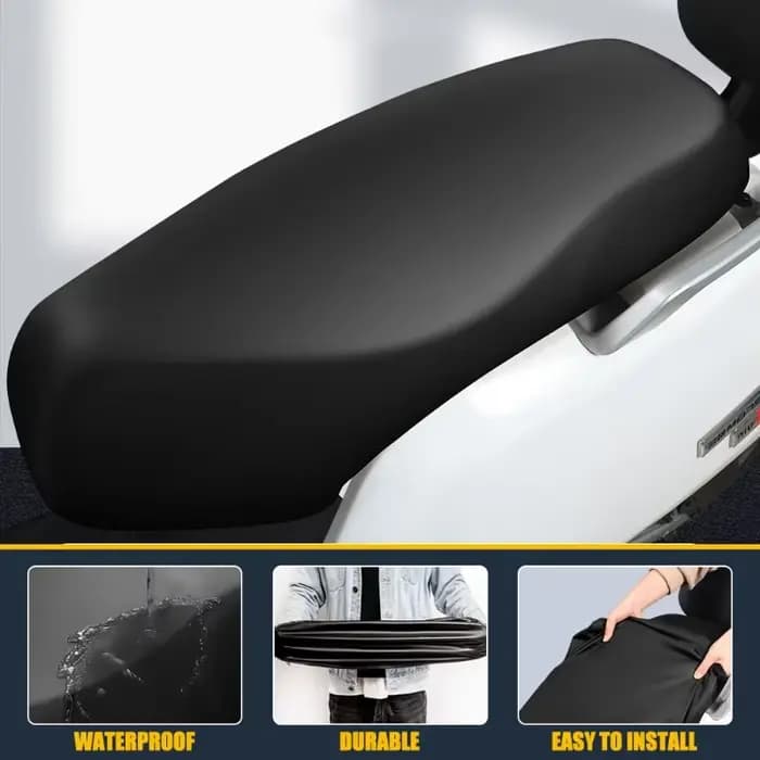 Housse de siège de moto imperméable et respirante en cuir, housse de coussin en maille 3D, protectio