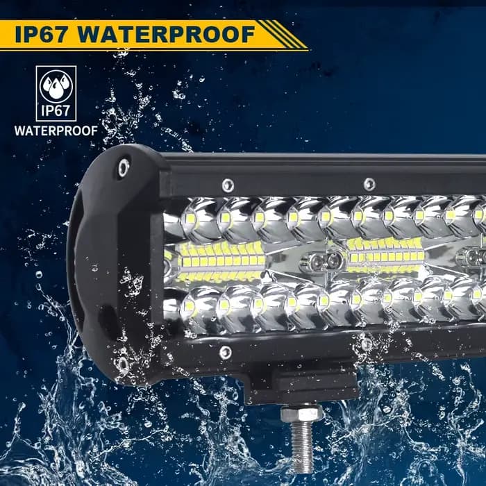 Barre lumineuse LED tout-terrain avec kit de fil de support rapide, lampes de travail pour voiture,