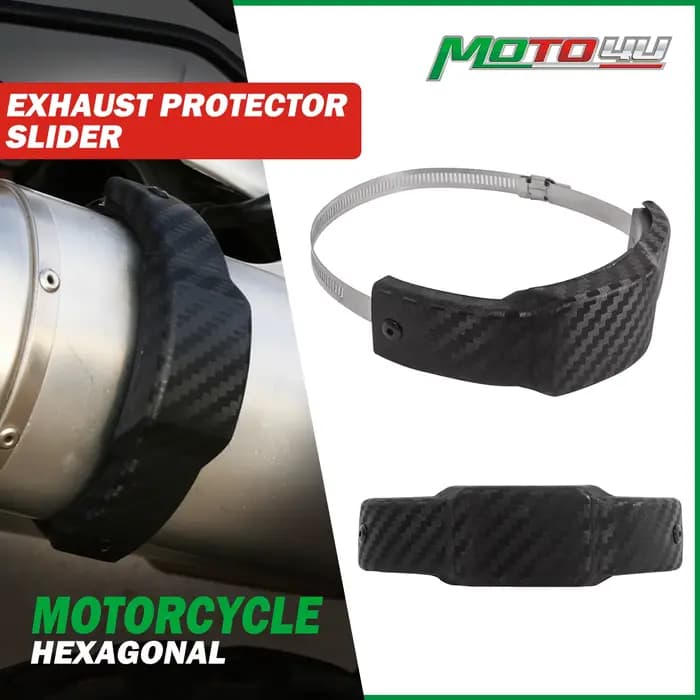 Protecteur d'échappement Hexagonal, couvercle de protection coulissant 100MM-140MM, accessoires univ