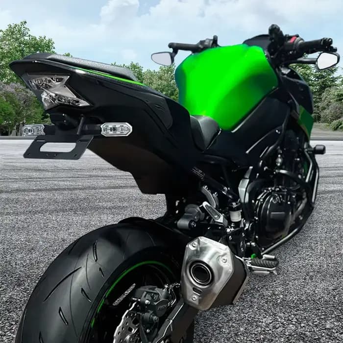 Cadre de plaque de planificateur arrière de moto, support de montage, éliminateur de garde-boue bien