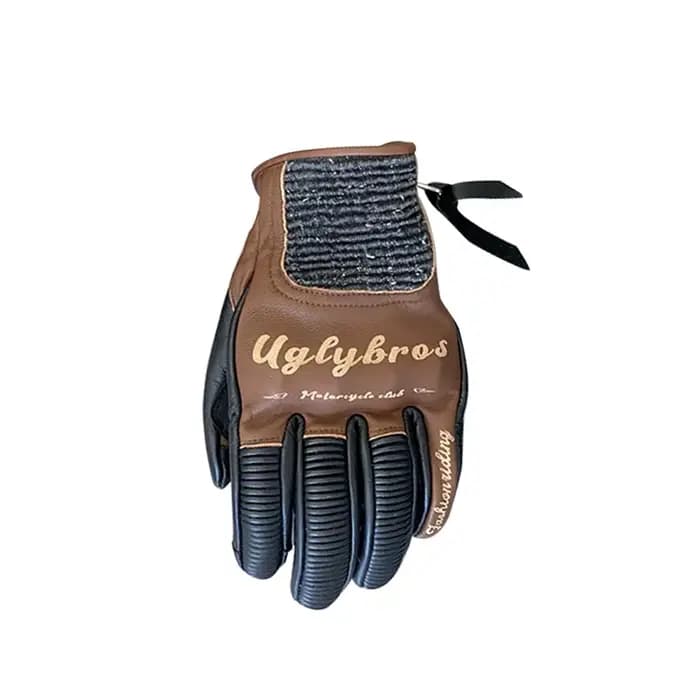 UGLYBROS gants de moto en cuir doigt complet pour hommes femmes gants de motocross pour l'équitation