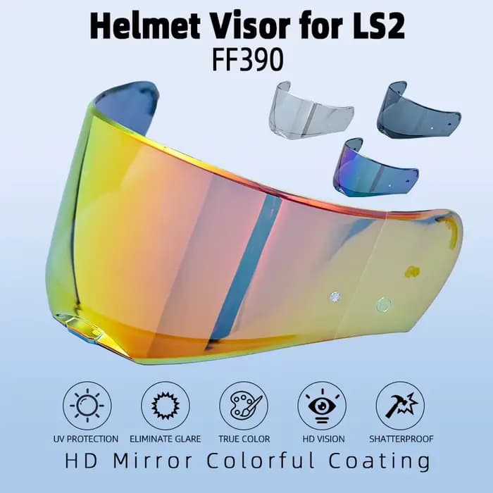 Objectif de casque intégral pour LS2 FF390, visière supplémentaire avec trous de Film Anti-buée uniq