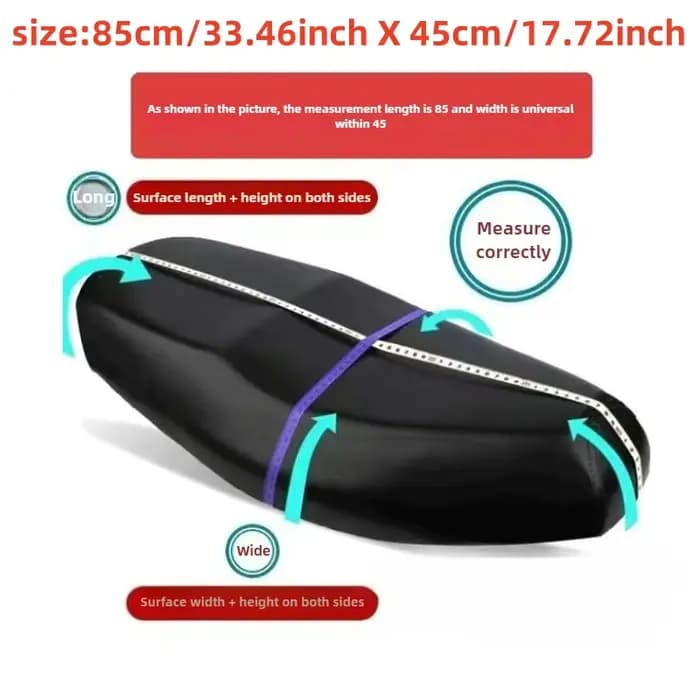 Housse de siège de moto imperméable et respirante en cuir, housse de coussin en maille 3D, protectio