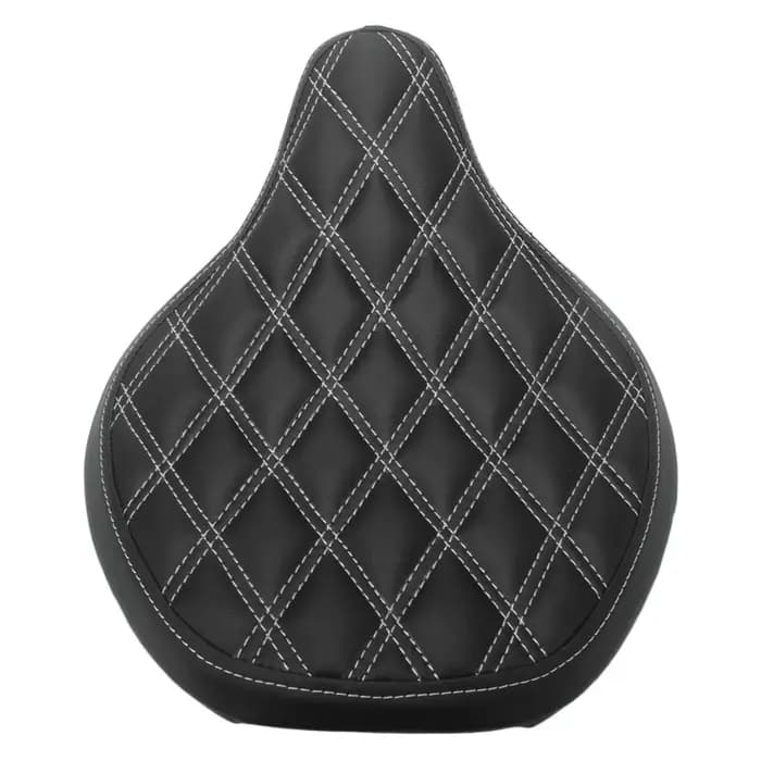 Accessoires de moto, siège solo noir et rouge pour conducteur, housse de siège épaisse vintage pour