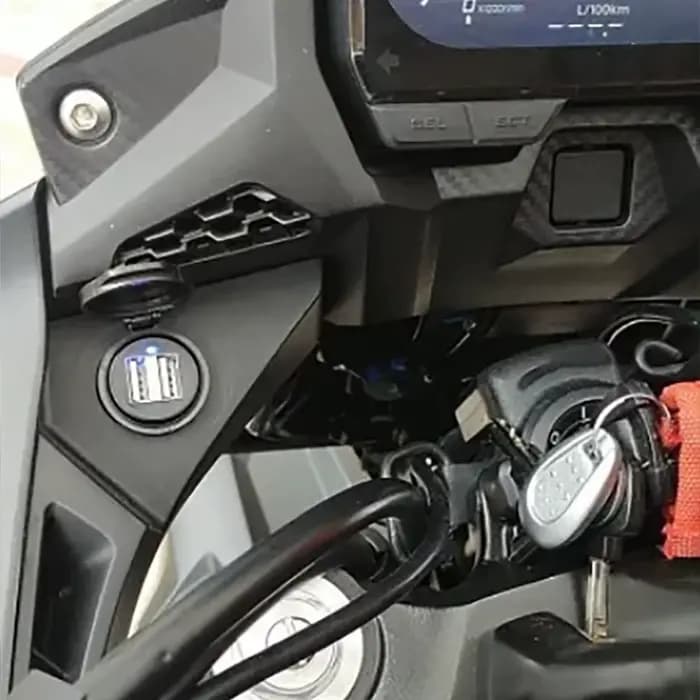 Chargeur rapide USB pour moto, accessoires de téléphone portable, prise adaptateur, citations, touri