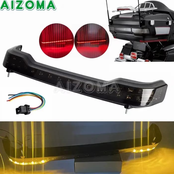 Feux de signalisation de freinage arrière de sacoche de moto à LED pour Harley Touring Electra Glide