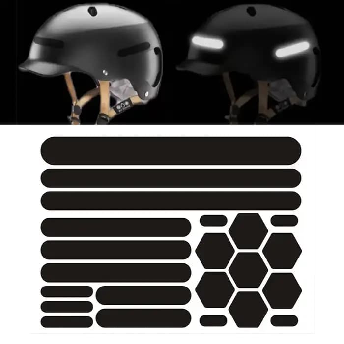 Autocollants réfléchissants pour moto, bandes réfléchissantes noires invisibles, bande réfléchissant