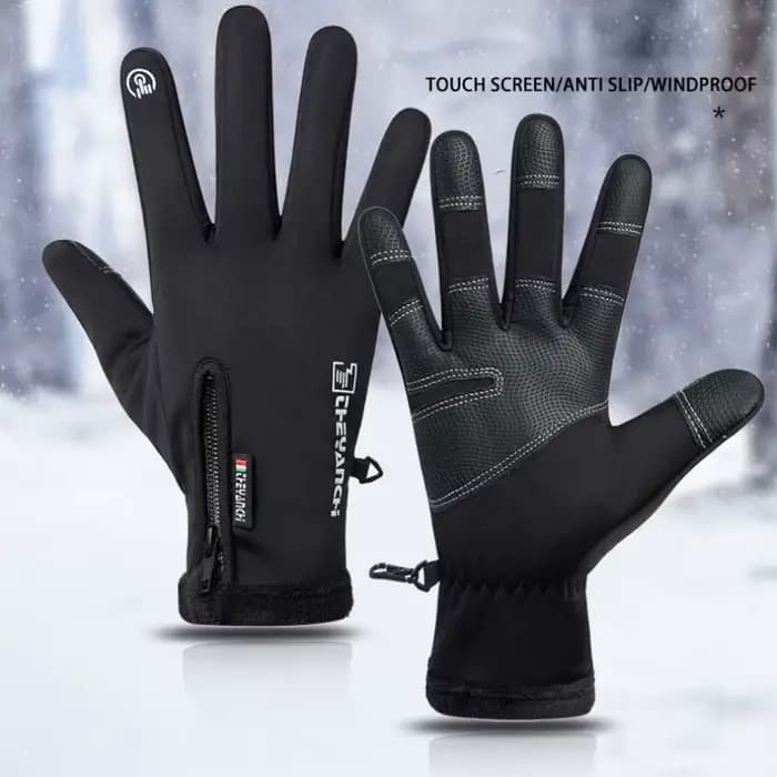 Gants de moto thermiques doublés sourire, gants d'équitation de moto, écran tactile, imperméables, n