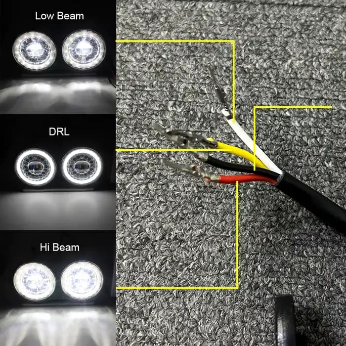 Phare LED double lumière pour moto, pour Buell XB modèle 2003 – 2010