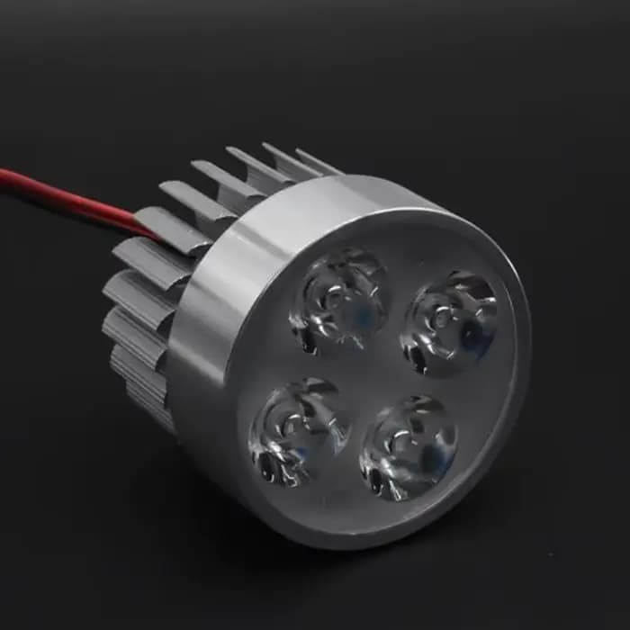 Phare antibrouillard étanche pour moto, budgétaire de sauna, conduite DRL, 4LED, 12 V-85V