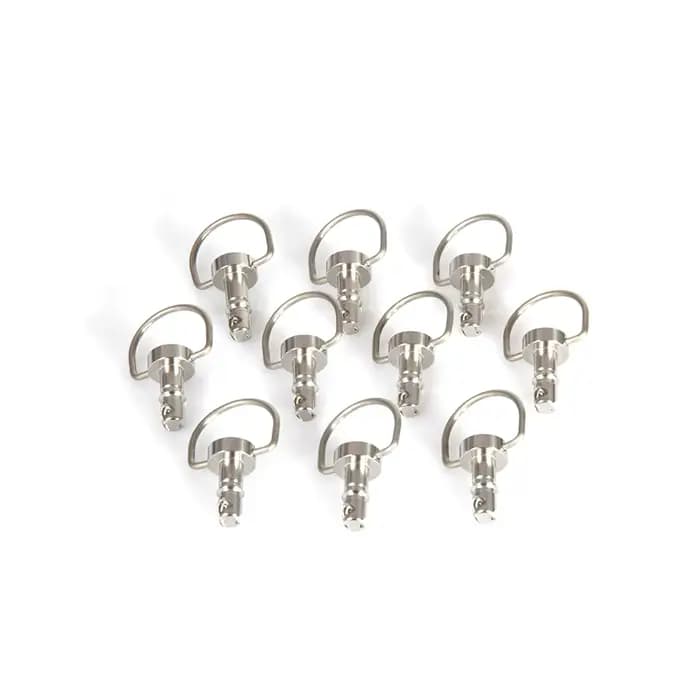 Attaches de carénage pour moto, dégagement rapide, rivets D-RING et 1/4 tours, 10 jeux de boulons de