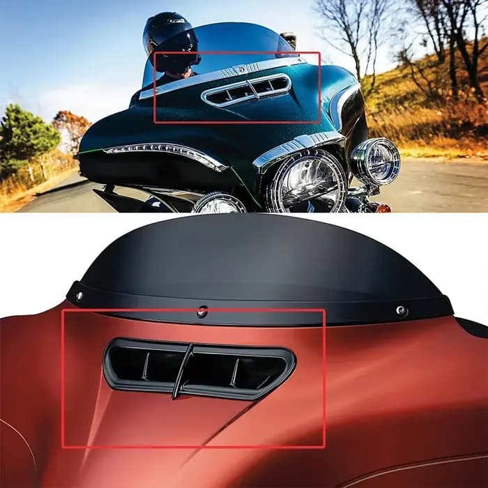 Évent de carénage avant de moto pour Harley Touring Electra, garniture extérieure d'accent, pièces d