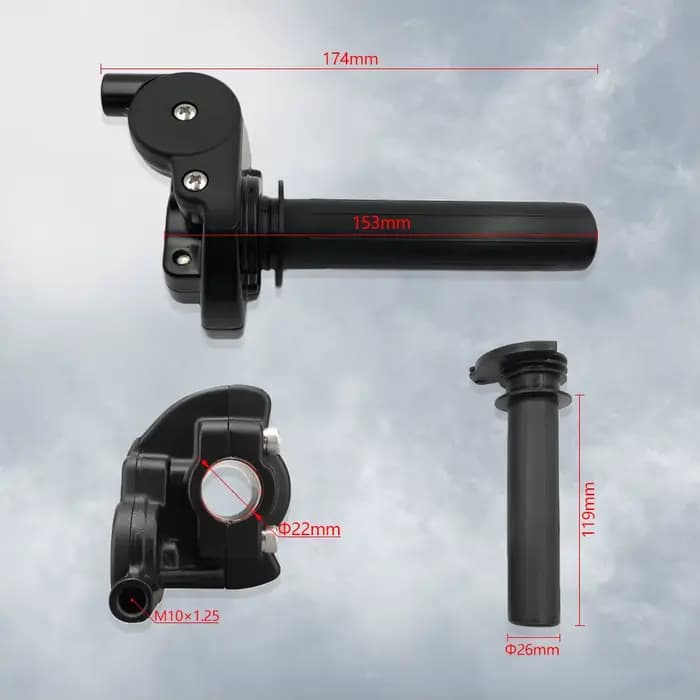 OTOM 22mm poignées d'accélérateur de moto avec mécanisme de coureur pour KTM HONDA YAMAHA KAWASAKI S