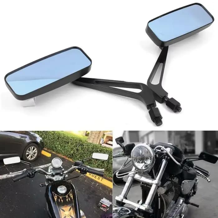 Rétroviseur de moto Harley, 2 pièces, Dynorphin Softail Sportster Touring, galvanoplastie