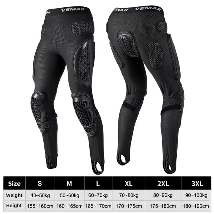 VEMAR nouveaux hommes course tout-terrain armure pantalon équitation en plein air résistant aux chut