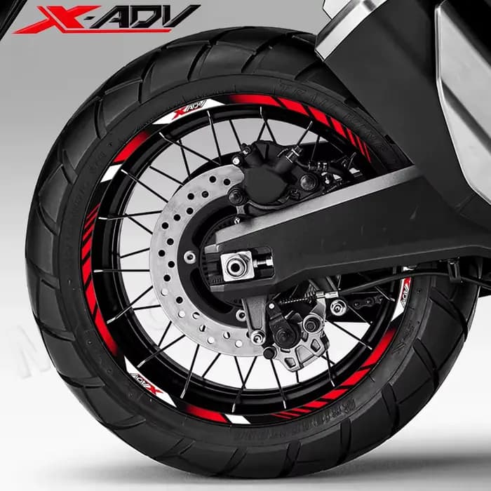Autocollant de roue de moto 17 "15", autocollant de jante, bande à rayures, accessoires étanches pou