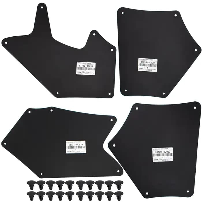 Garde-boue avec Clips de retenue, doublures de garde-boue pour Toyota Tundra Sequoia 2007 – 2020