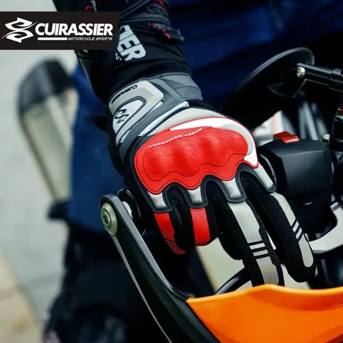 Gants de Moto gants de Moto respirants doigt complet protection écran tactile Guantes course Moto Mo