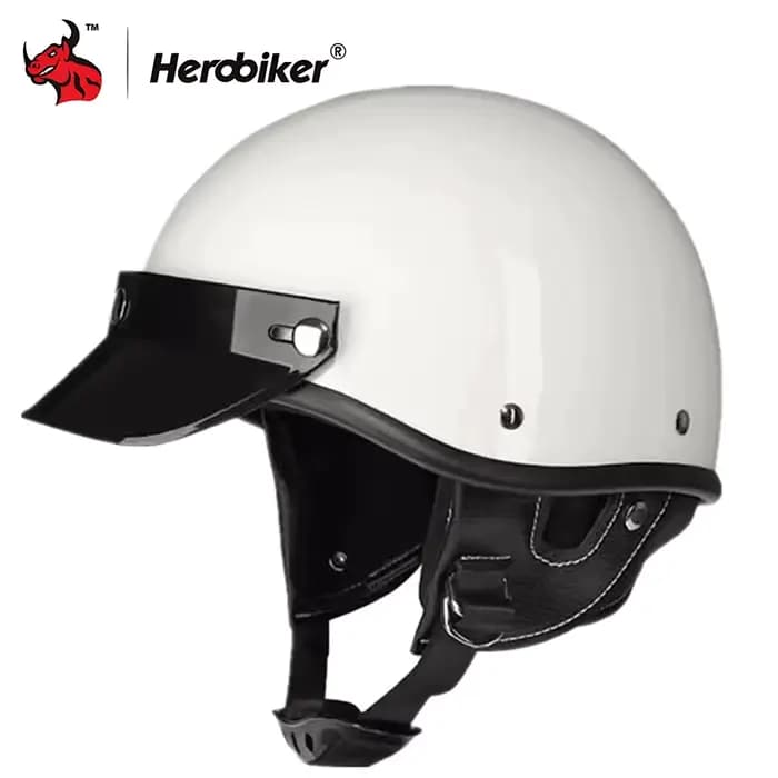 Demi-casque de moto Vintage casques de moto hommes femmes unisexe Scooter quatre saisons casque Moto