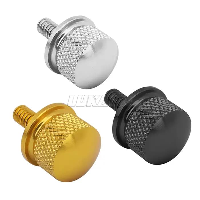 Boulon noir chromé or moto pour Harley Sportster Touring Softail CVO arrière CNC siège passager lang