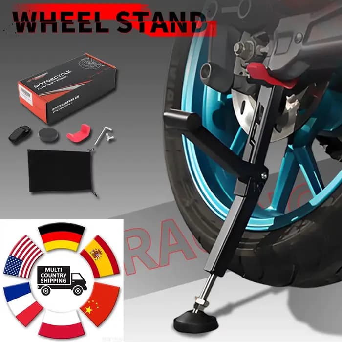 Support de levage de roue de moto, Portable, simple face, Support avant et arrière, outil de réparat