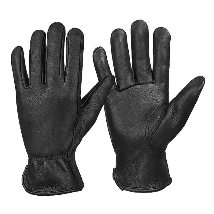Gant d'équitation en peau de cerf, protection de conduite, piles de sport, gants de motos, rétro, fa