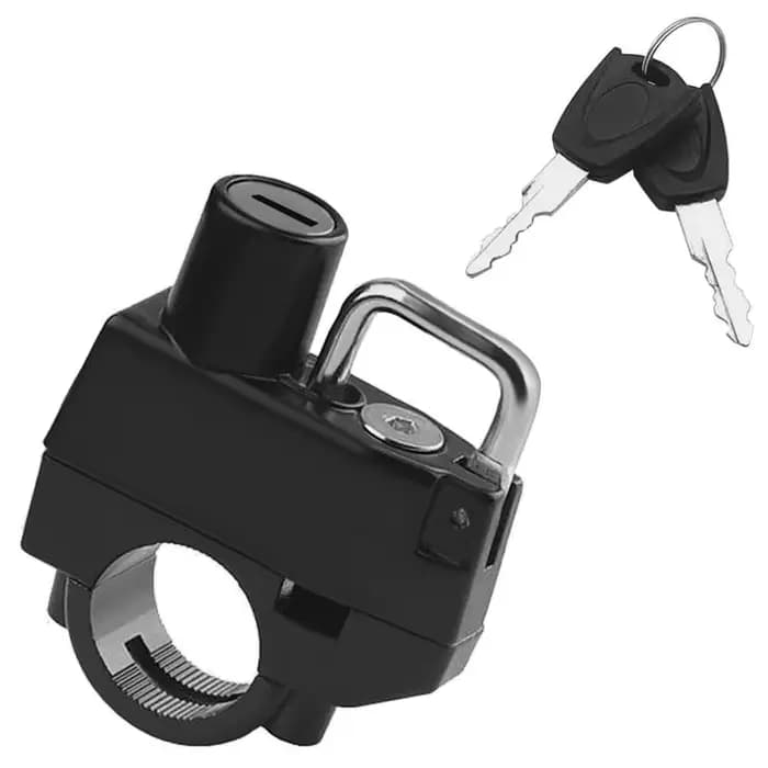 Serrure de casque de moto, étanche, portable, antivol, sécurité, verrouillage du guidon