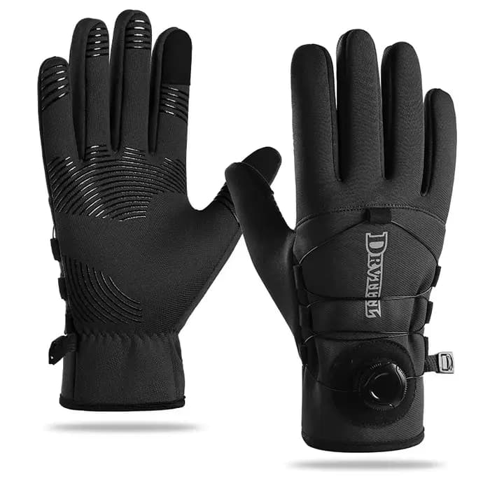 Gants de cyclisme d'hiver chauds imperméables coupe-vent unisexe avec écran tactile pour l'équitatio