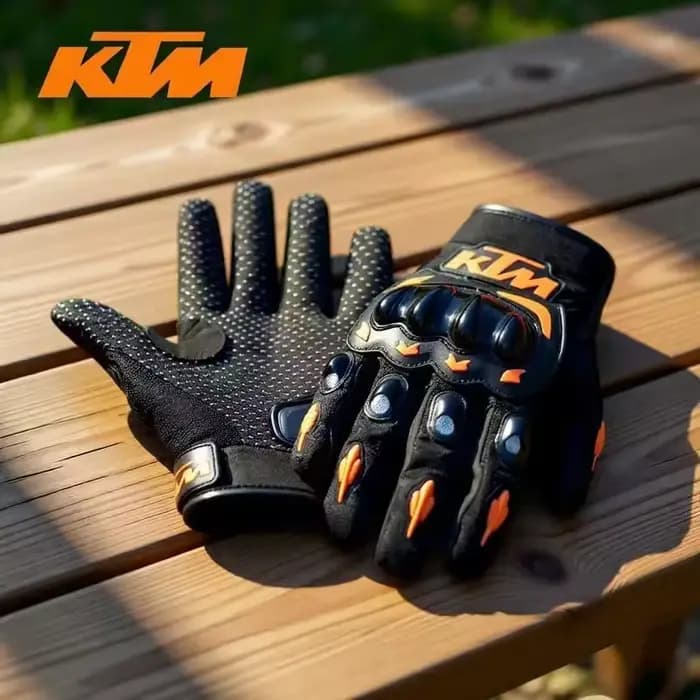 Gants tout-terrain KTM, gants de vélo respirants à doigts entiers, gants anti-chute pour motocyclist