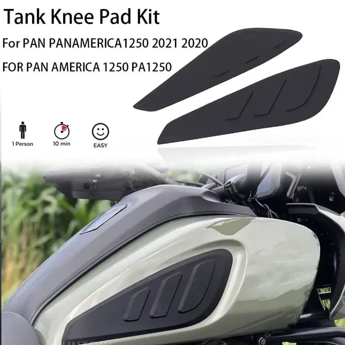 Autocollants latéraux antidérapants pour réservoir de carburant de moto, tampon étanche en caoutchou