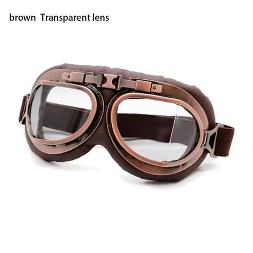 Lunettes de Moto rétro, Vintage, classiques, pour Harley Pilot Steampunk, équipement de casque en cu