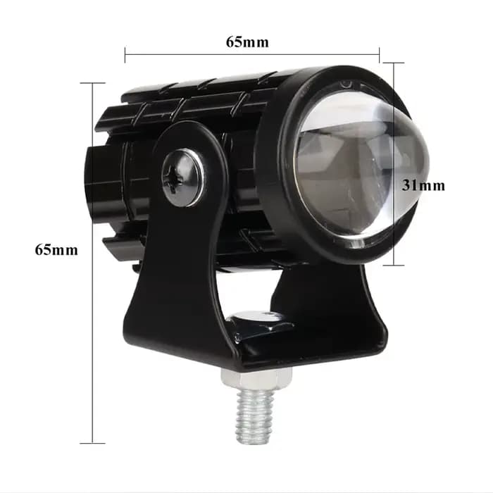 Phare LED pour Moto, Mini feu de conduite universel, projecteur double couleur pour Moto, camion, re