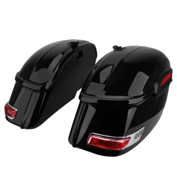 Accessoires de moto étuis latéraux 2 pièces boîte latérale queue bagages sacoche Cargo noir universe