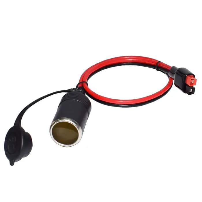 Allume-cigare femelle 12V, câble robuste 12awg 30a avec pôle d'alimentation Anderson pour transfert/