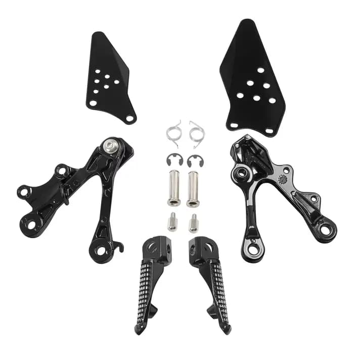 Jeu de supports de repose-pieds avant pour moto KAWASAKI Ninja ZX6R 2009-2018 ZX636 2013 2014 2015 2