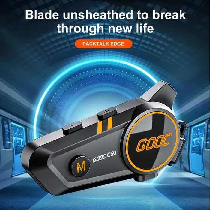 Casque de moto sans fil Bluetooth 5.3, kit de téléphone d'appel mains libres, écouteur étanche, lect