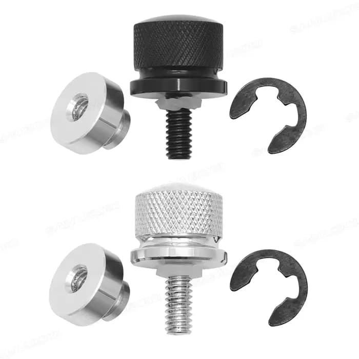Couvercle de languette d'écrou de vis de boulon de siège de garde-boue arrière en aluminium pour Har